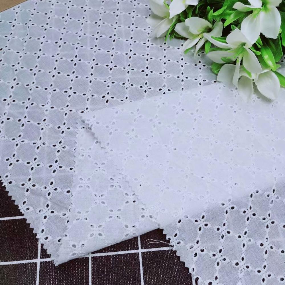 Cotton Lace Fabric Mesh African Lace Fabric Embroidery Nigeria Fabric For Women Wedding DF09