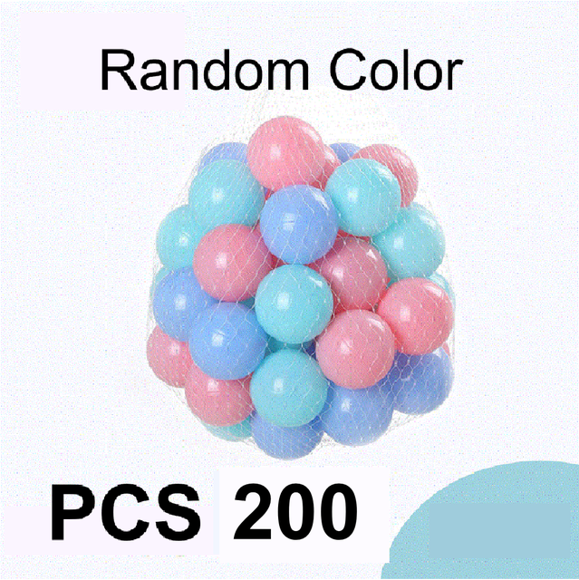 Bola de agua colorida para piscina, juguete ecológico de plástico suave para piscina de agua, ola de mar, juguetes de mina para carpa para bebé: AZ060-M200PCS