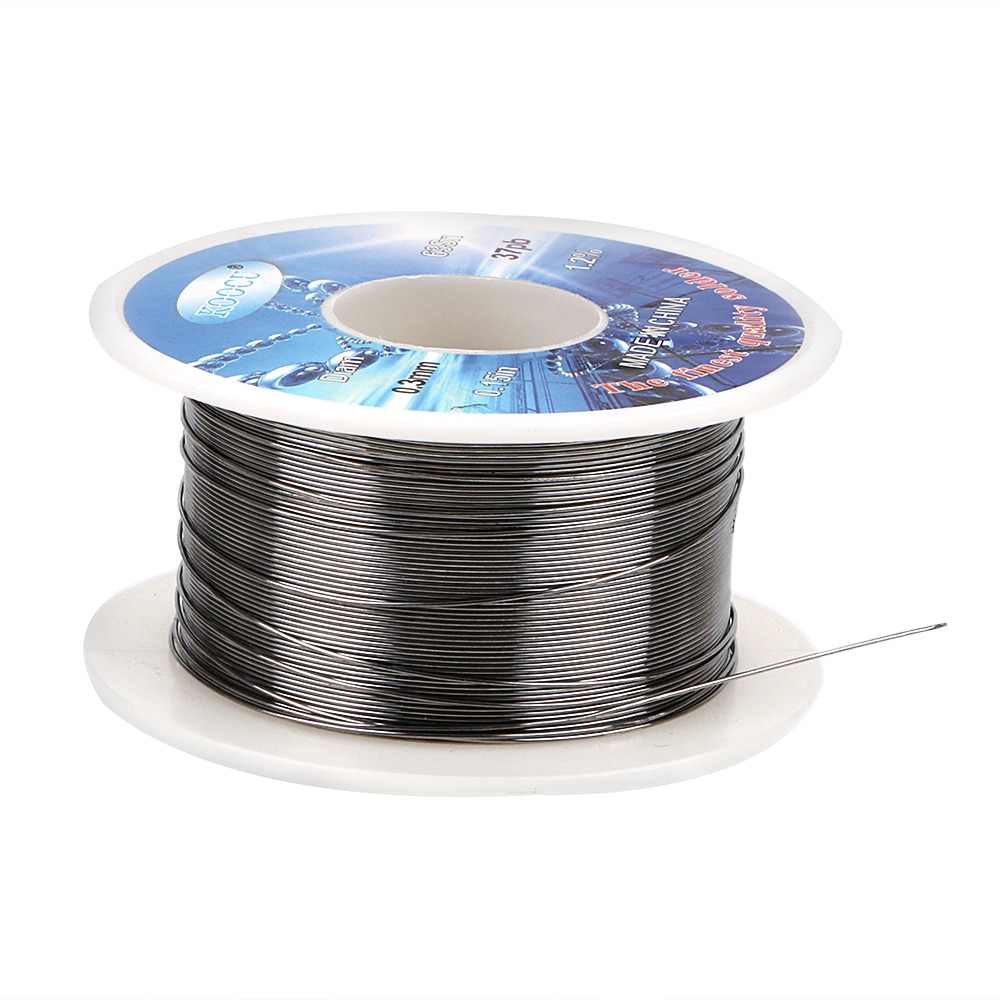 NICEYARD Long Wire Reel Solid Solder 0.3mm Flux Core 63% Tin 37% Lead Soldering Supplies Welding Wires