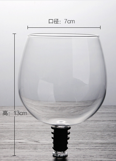 Barware transparent direkt till dricksvinsdekantsglaskopp packad i vinflaskproppsverktyg: Default Title