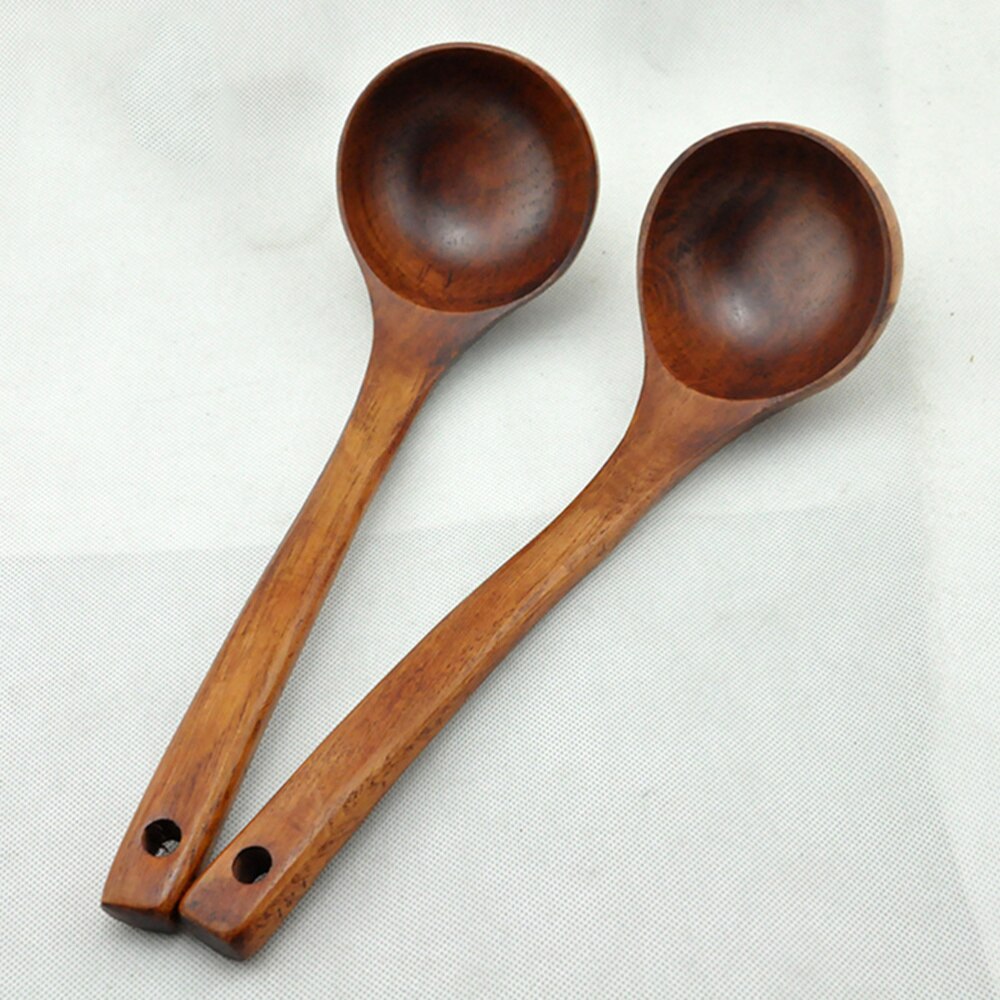 Houten lepel keukengerei Set, 5 STKS Natuurlijke Walnoot Houten Lepels voor Koken,Polpels Draaien Spatels Nonstick Hout Keuken Koken Lepels
