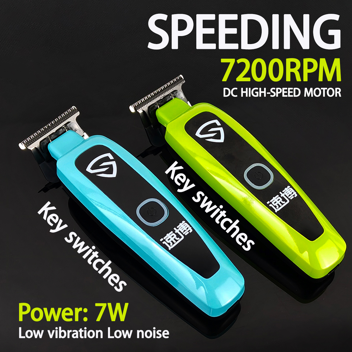 Brdclip x5 7200rpm aparador de cabelo profissional dlc lâmina de squama máquina de acabamento de cabelo detalhe clipper para homem barbearia