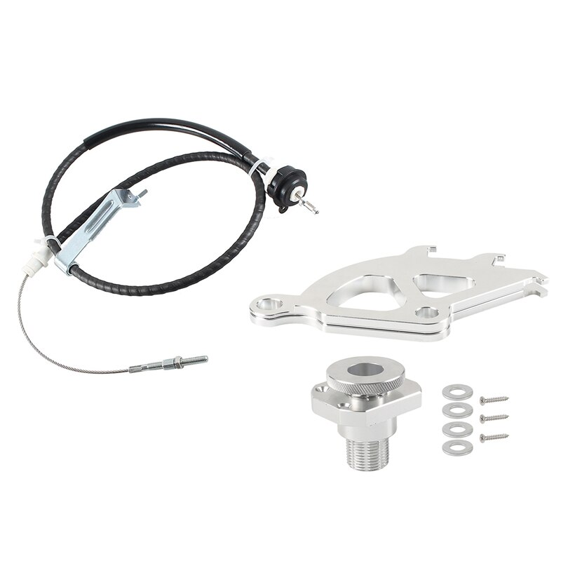Adjustable Clutch Quadrant Cable Kit For 1996-2004 Ford Mustang - Triple Hook Quadrant & Firewall Adjuster
