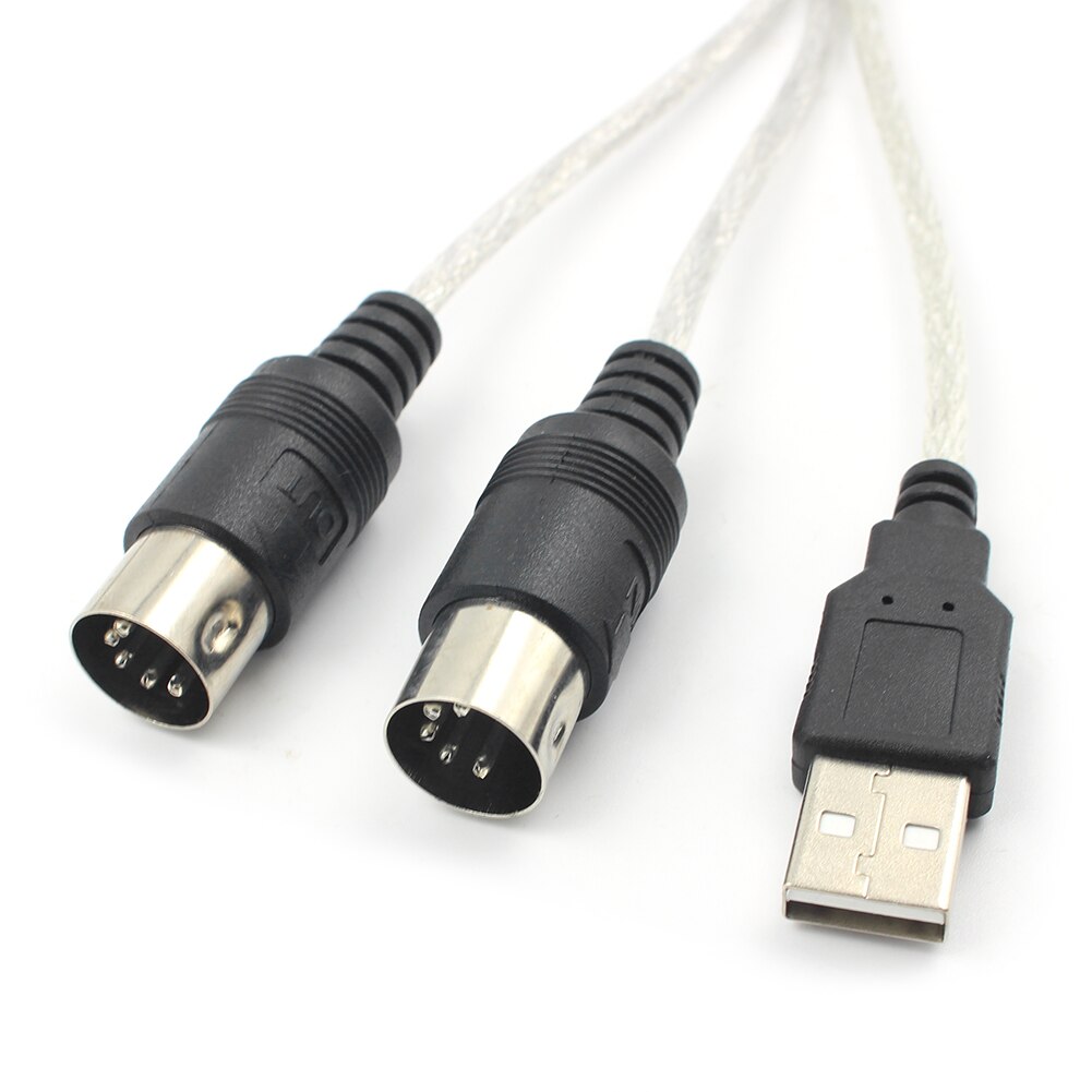 Professionele Usb In-Out Midi Adapter Kabel Pc Naar Music Elektronische Keyboard Converter Cord Ondersteunt Voor Windows 7/ 10/ 98SE/Me
