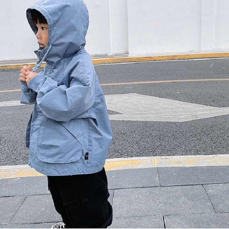 Jongens En Najaar Jas Nieuw Kids Hooded Windjack Kinderen Tops Jongen Baby Jongens Lente Jas Trend kleding
