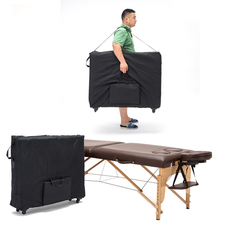 15%,Push-pull Folding Storage Bag for Massage Bed Beauty Bed Waterproof Backpack with Wheel Wear-resistant Oxford Cloth 93*70cm