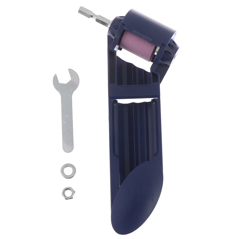 1 Set Drill Bit Sharpener Corundum Grinding Wheel for Grinder Polishing Kit: Blue