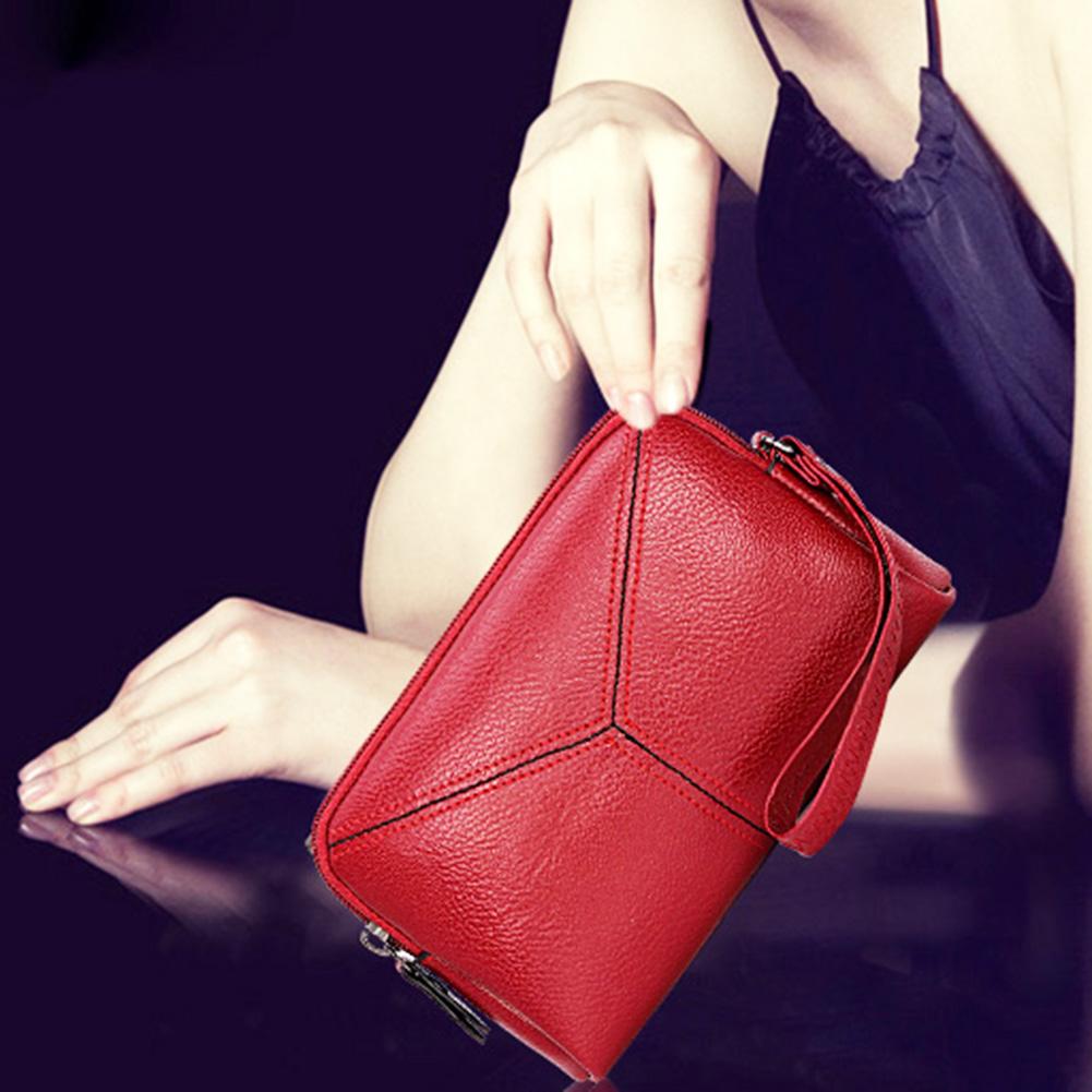 Mini sac pour téléphone multifonction en cuir PU pour femmes, Mini sac pour téléphone, pochette pour cartes, petit portefeuille pour dames, sac à main zippé