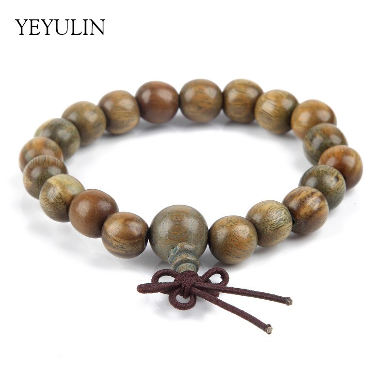 Neue 17 15 11 9mm Palo Santo Holz Buddha Perlen Armbinde Für Frauen Männer Holz Armreifen Schmuck: 9mm