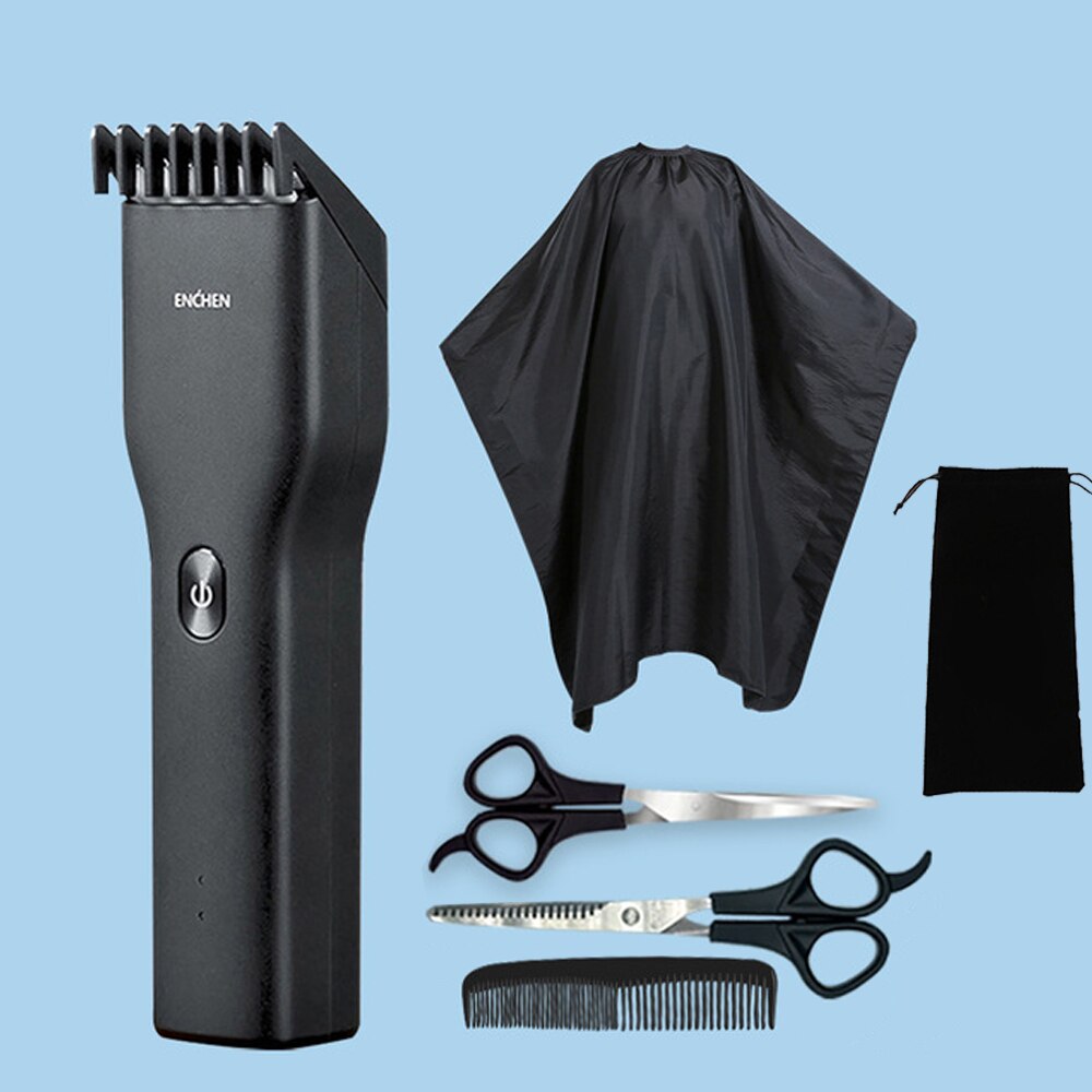 Xiaomi – tondeuse à cheveux électrique pour hommes, appareil de soins personnels, USB, charge rapide: black Trimmer