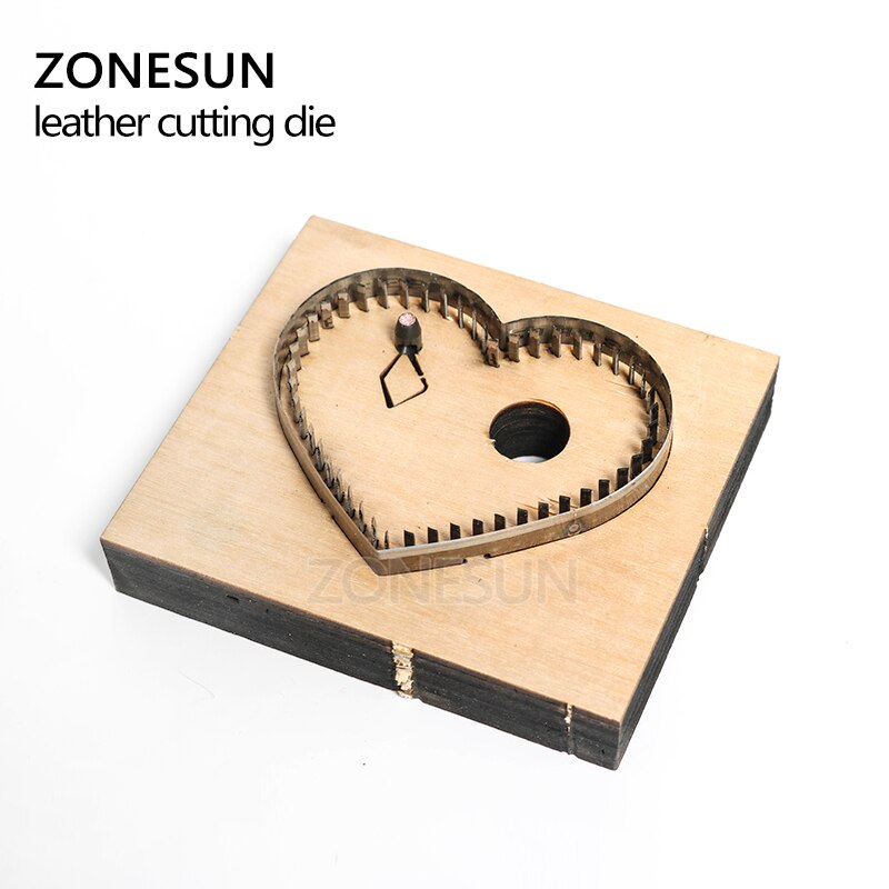 Zonsun hjerteformet skære dyse taske tilbehør dekoration stanseværktøj til nøgle fob skære maskine diy håndværk cutter