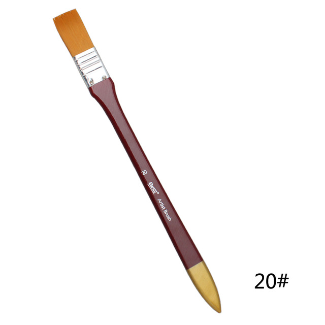 1 szt. Pędzle akrylowe DIY zestaw pędzli graffiti dla artysty pędzel robić szorowania oleju szkoła rysunek farba artykuły papiernicze: biały