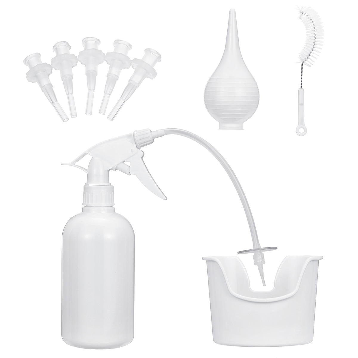 Ear Wax Washing Kit Remover Irrigation Tool Set 500ml Capacity Children Adults Kid Portable Cleaning Washer Rinse Bottle