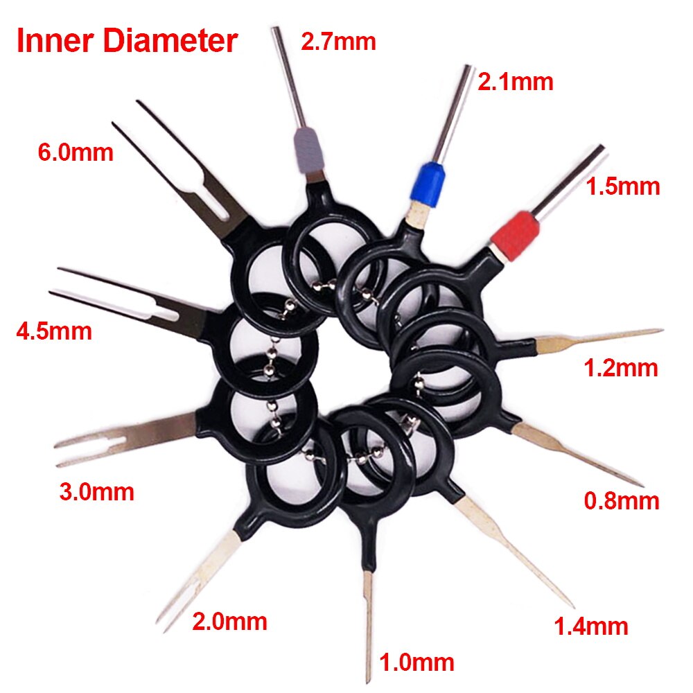 11/18/36pcs Car Terminal Removal Kit Wiring Crimp Connector Pin Extractor Puller Terminal Repair Tools