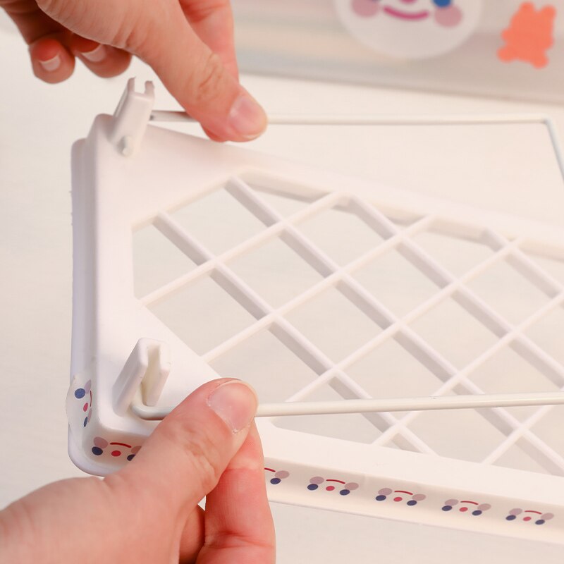 W&amp;G Ins Folding 2 Tier Storage Rack Holder Cosmetic Rack Organizer Shelf Desk Tidy Artifact Desktop Rack On Table Bathroom