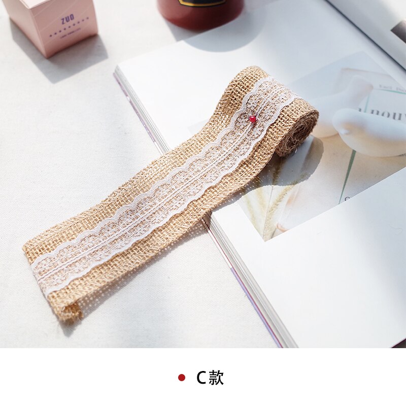 Vela de lino de encaje diy, Vela decorativa de lino para manualidades de encaje, embalaje de vela para aromaterapia, velas de material diy: lace linen C