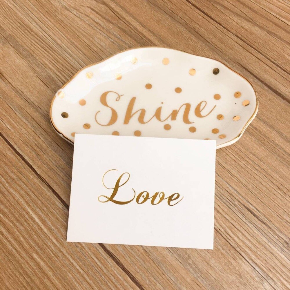 20pcs/lot gold Blessing card message card Happy Birthday Merry Christmas Happy Year Love blessing greeting cards