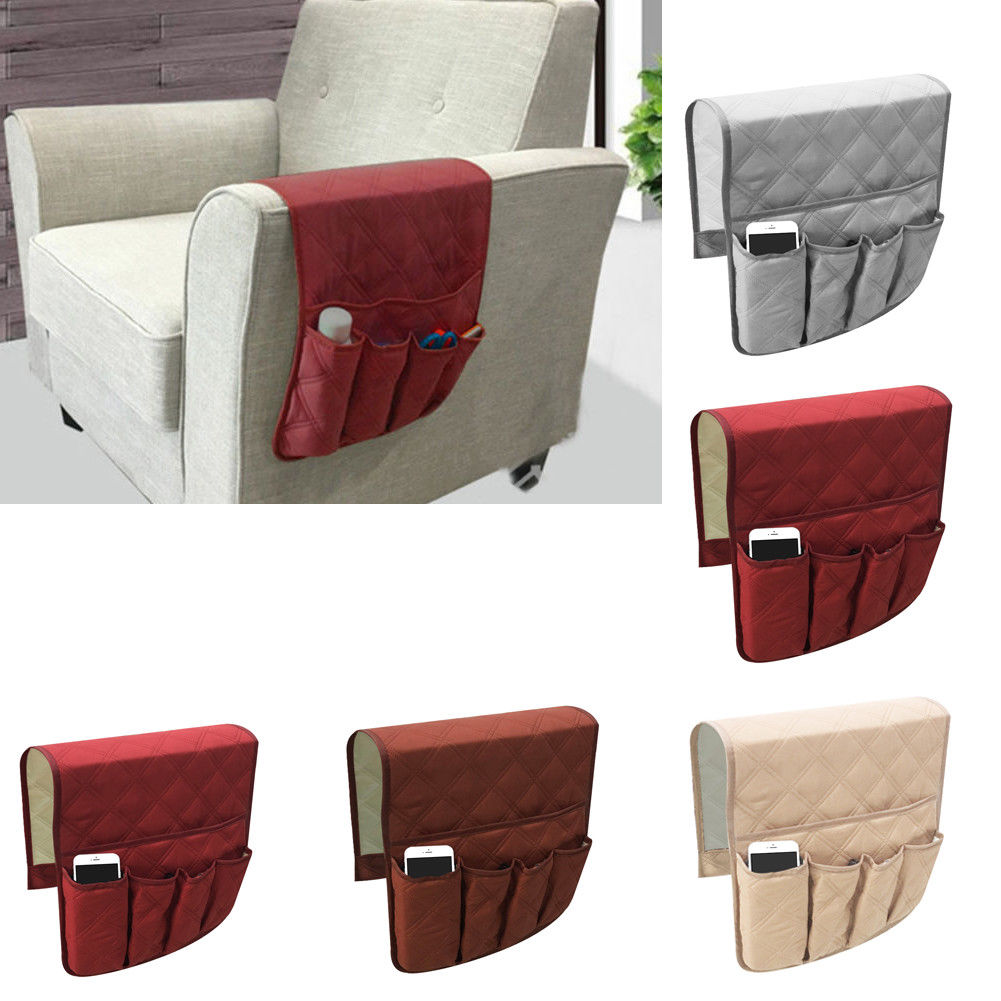 Fjernbetjening opbevaring lænestol holder opbevaring organizer armlæn sofa lomme