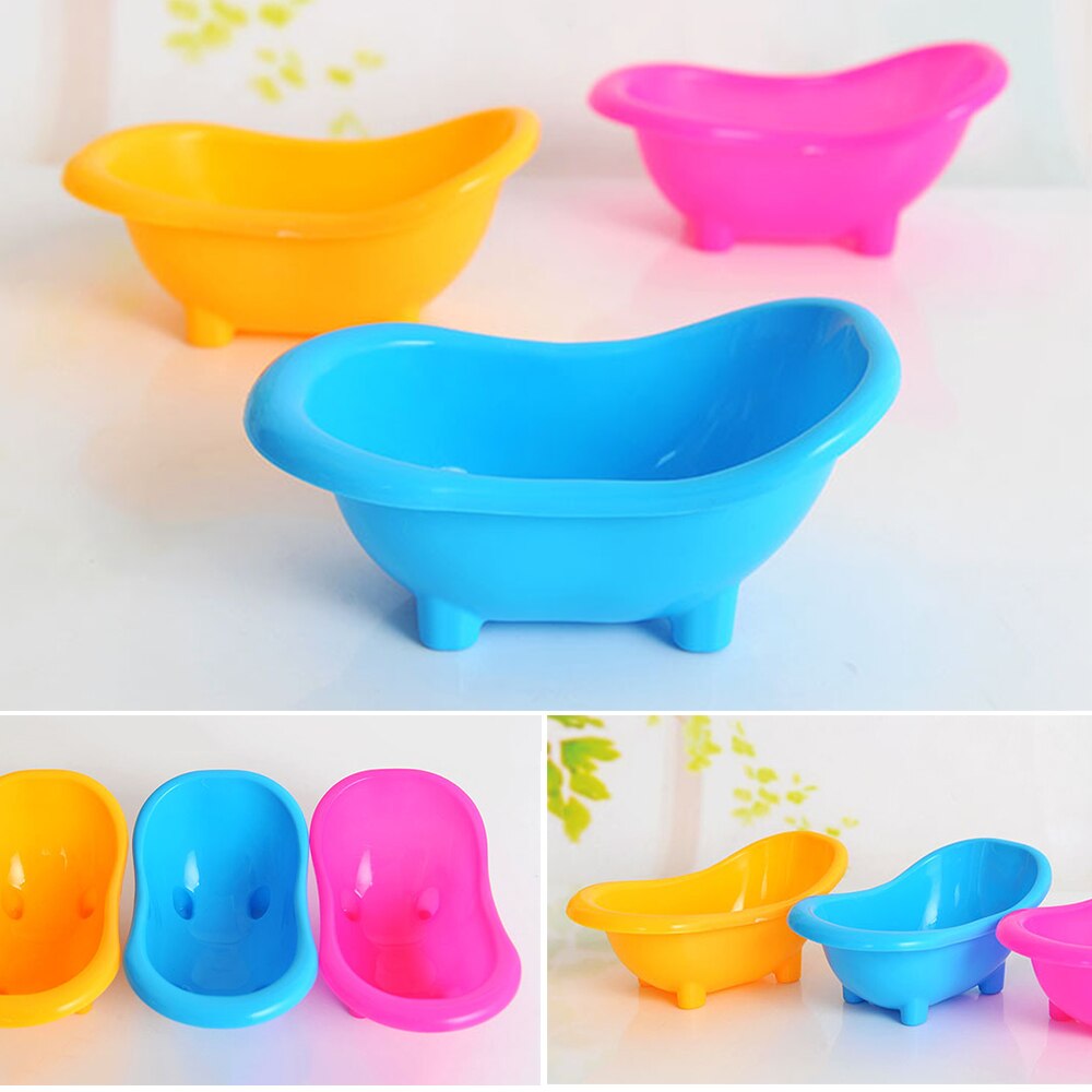 Vendita calda mini criceto gerbillo vasca da bagno piccoli animali domestici bagno sabbia telecamera animale domestico vasca creativa bagno carino custodia da bagno
