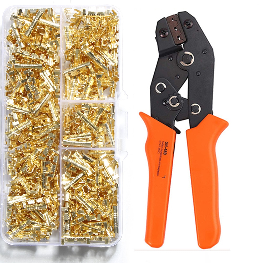 SN-48B U shaped terminal inserts connector small teeth universal spring plug wire crimping hand tool quick connection crimped