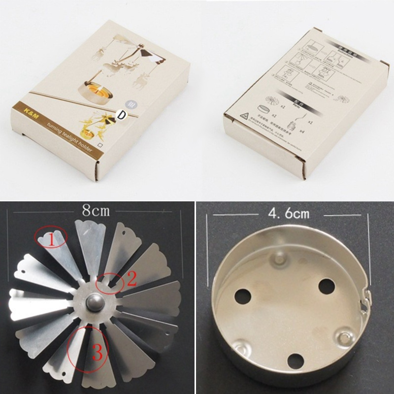 Carousel Candle Holder Gold Metal Candlesticks Room Decor Cake Rotating Candle Stand Home Decoration For Valentine's Christmas