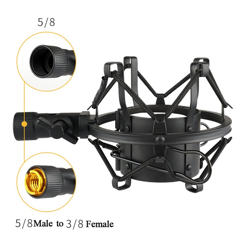 Universal Microphone Shock Mount Holder Tripod Recording Studio Microphone Stand For Computer Condenser Bracket Mic Holder Stick