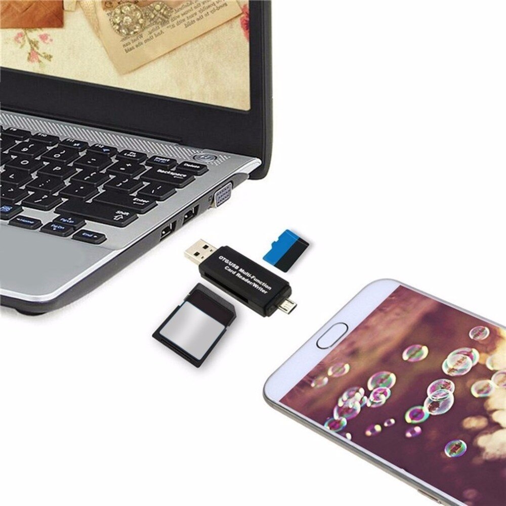 All in One Memory Card Reader MINI USB 2.0 OTG Micro SD/SDXC TF Card Reader Adapter for PC Laptop Computer