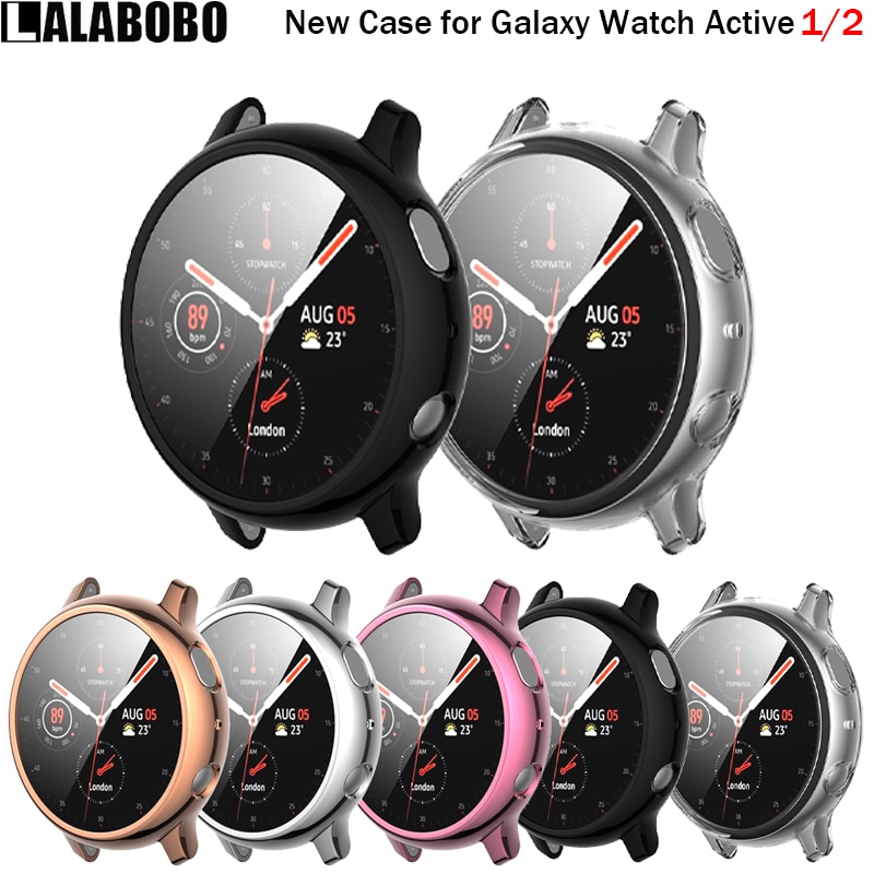 Coque HD et coque de Protection pour Samsung Galaxy Watch, pour Active 1 2 44/40mm, Protection Active1 2 44/40mm