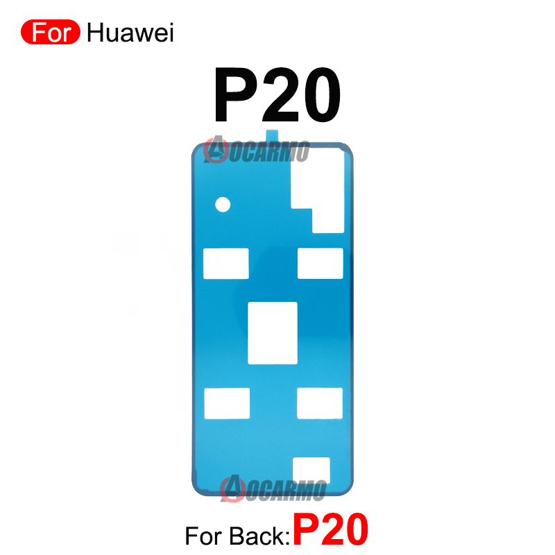 Achterdeur Sticker Voor Huawei P10 P20 P30 P40 Lite 5G P40Pro + P50 Pro P60 Back Cover Plakband lijm P30Pro P40Pro Vervanging