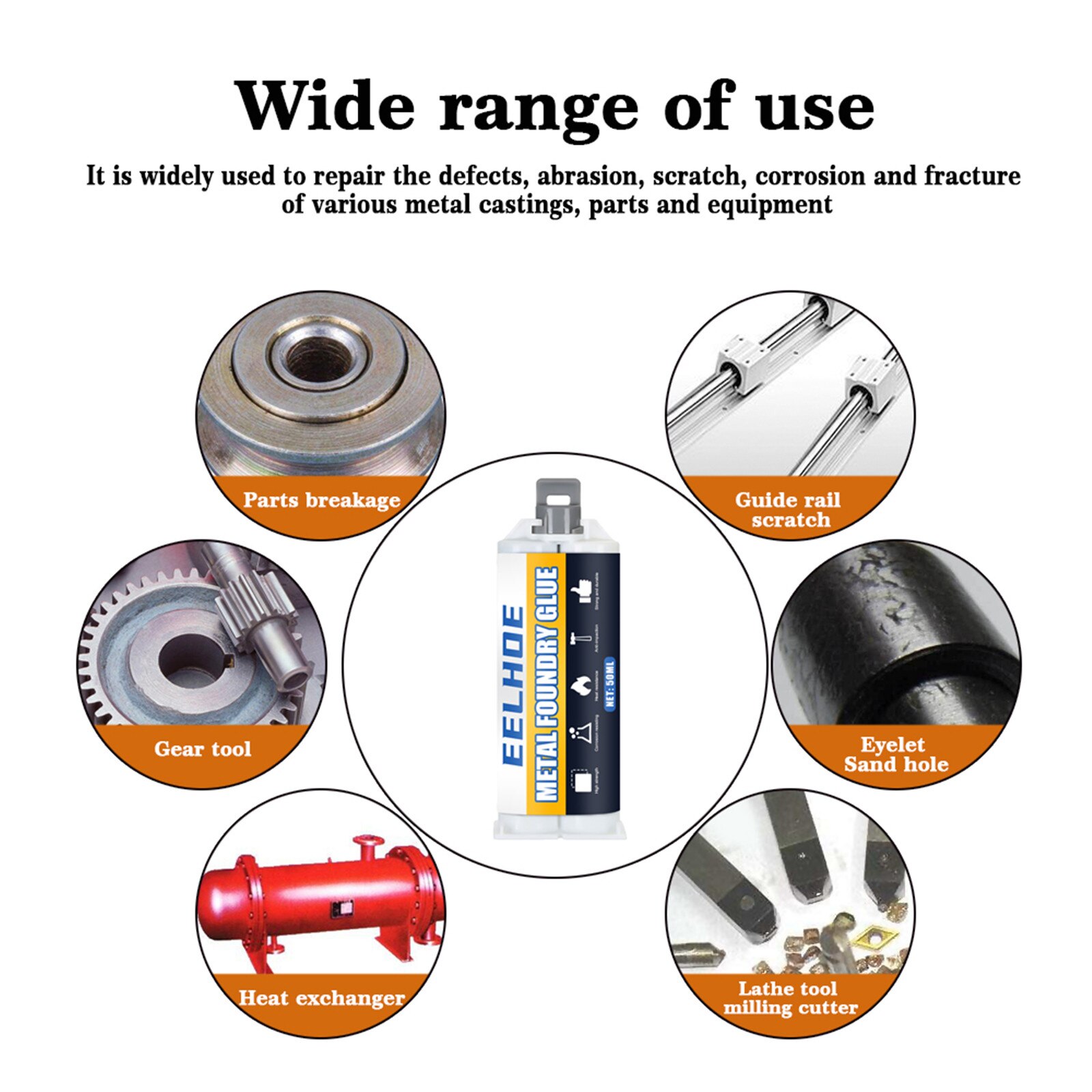 Metal Repairing Adhesive Magic Metal Mending Agent Industrial Heat Resistance Cold Weld Metal Repair Paste Resistant Glue