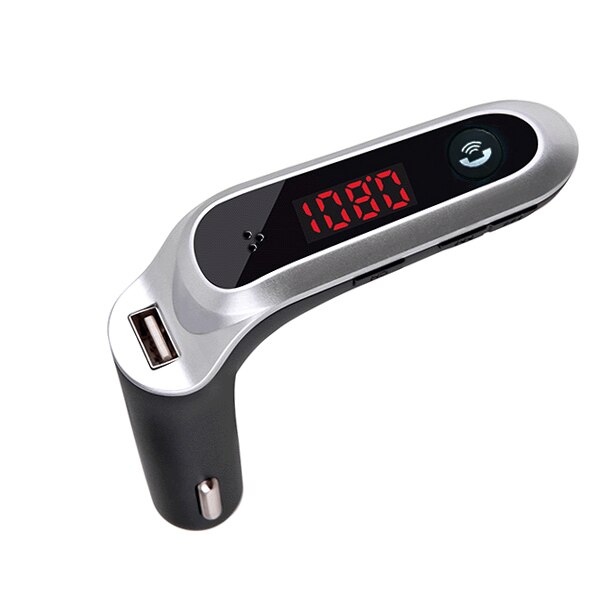 JINSERTA-Kit de reproductor MP3 para coche, accesorio de manos libres, inalámbrico, Bluetooth, transmisor FM, modulador AUX, SD, USB, TF, LCD, 4 en 1: Silver without BOX