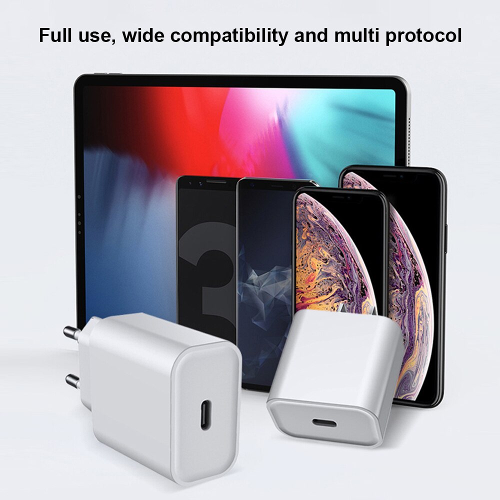 20w pd carregamento rápido USB-C tipo-c adaptador de carregador para iphone 12 mini 12 pro max 11 xs max adaptador rápido para iphone se 2020
