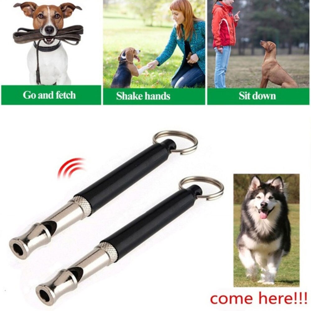 Dog Whistle Training Pet High Frequency Supersonic Whistle Stop Barking Control Dog Training Deterrent Whistle Puppy Adjustable