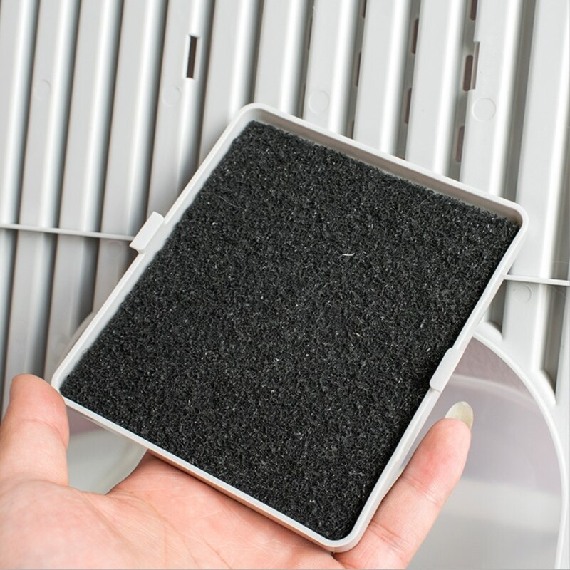 5 pièces jetables désodorisation Compost charbon actif filtre coton pour chat litière boîtes nettoyant accessoires de remplacement J0PC
