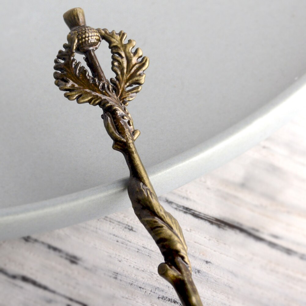 Vintage fleur feuille sculpture cuisine thé café Dessert cuillère Table décor couverts