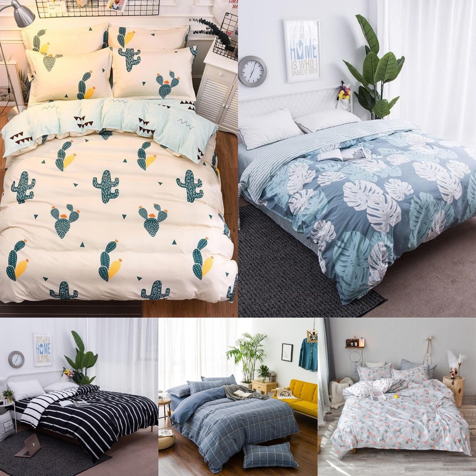 Cactus dekbedovertrek modern scandinavisch dekbedovertrek eenpersoons tweepersoons dekbedovertrek beddengoed (geen laken, geen kussenslopen)