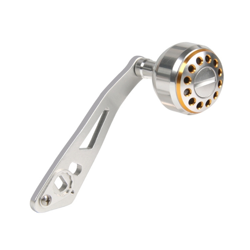 carrete pesca, eléctrico, perilla Metal para Baitcasting, agarre Micro Jigging, balancines, piezas para: Gris claro
