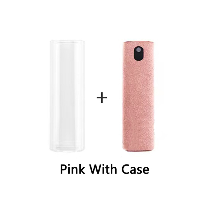 2 In 1 Bildschirm Reiniger Spray Computer Handy Bildschirm Staub Entferner Werkzeug Mikrofaser Tuch Für iPhone iPad Reinigung Tücher: Blau