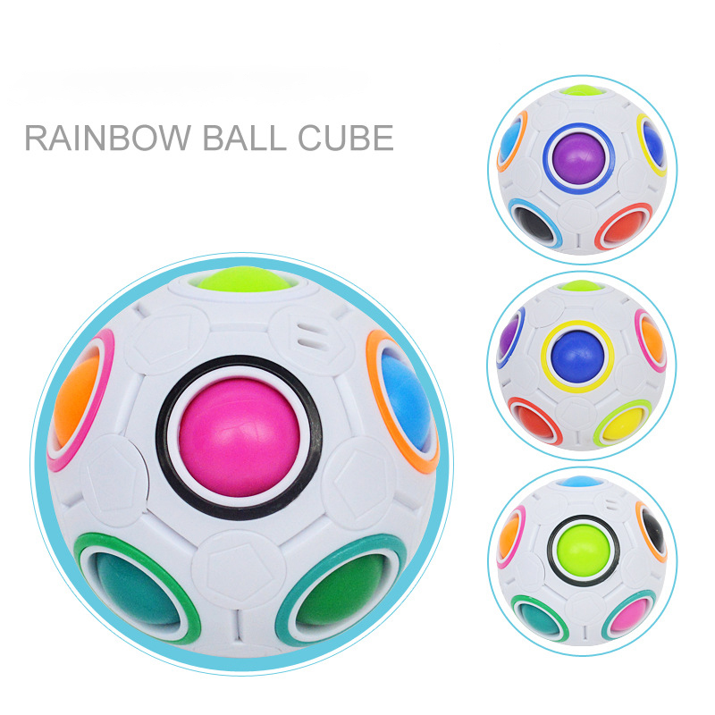 Explosie Magic Ball Magic Rainbow Bal Magische Bal Vormige Decompressie Speelgoed Creatieve Voetbal Kubus Kinderen Anti-Stress Speelgoed