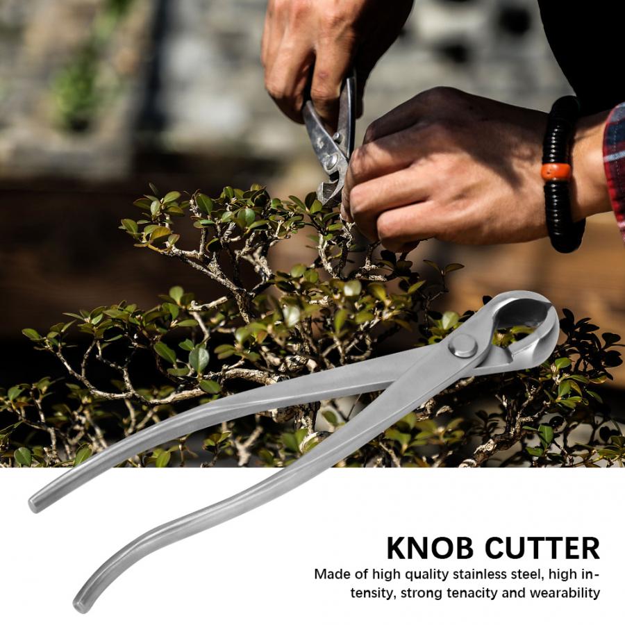 Blad rund kant konkav knott gren kutter hage bonsai verktøy 210mm purner saks kutter kniv hihg