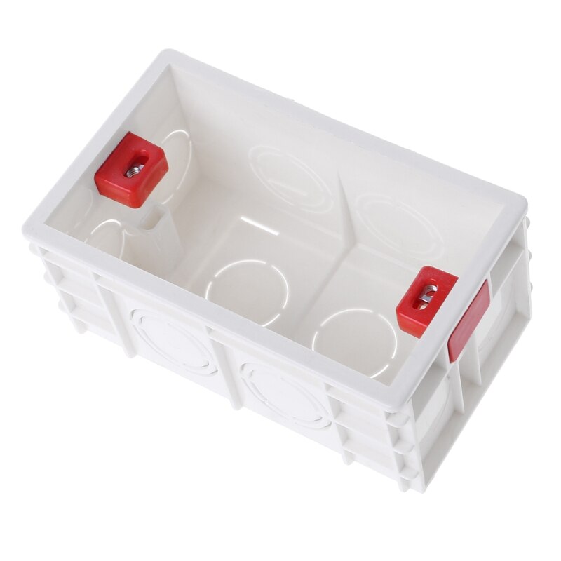 118mmX72mm Standard PVC Junction Box Wall Mount Cassette For Switch Socket Base