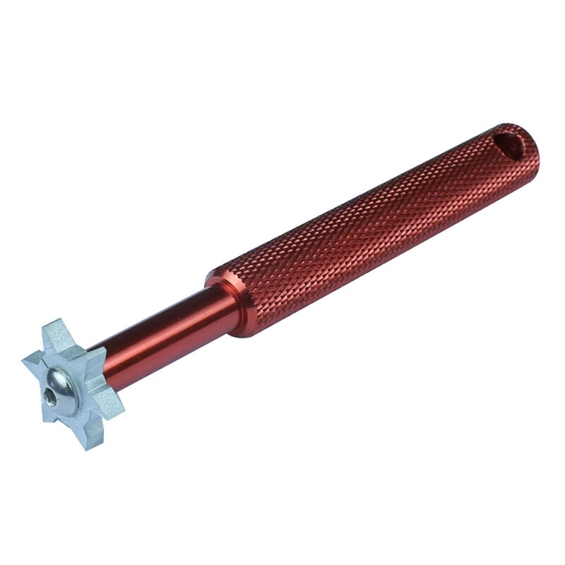 Portable Golf Club Groove Sharpener Grooving Tool Cleaning and Sharpening Gadget for Wedges and Irons Outdoor Sports: Red