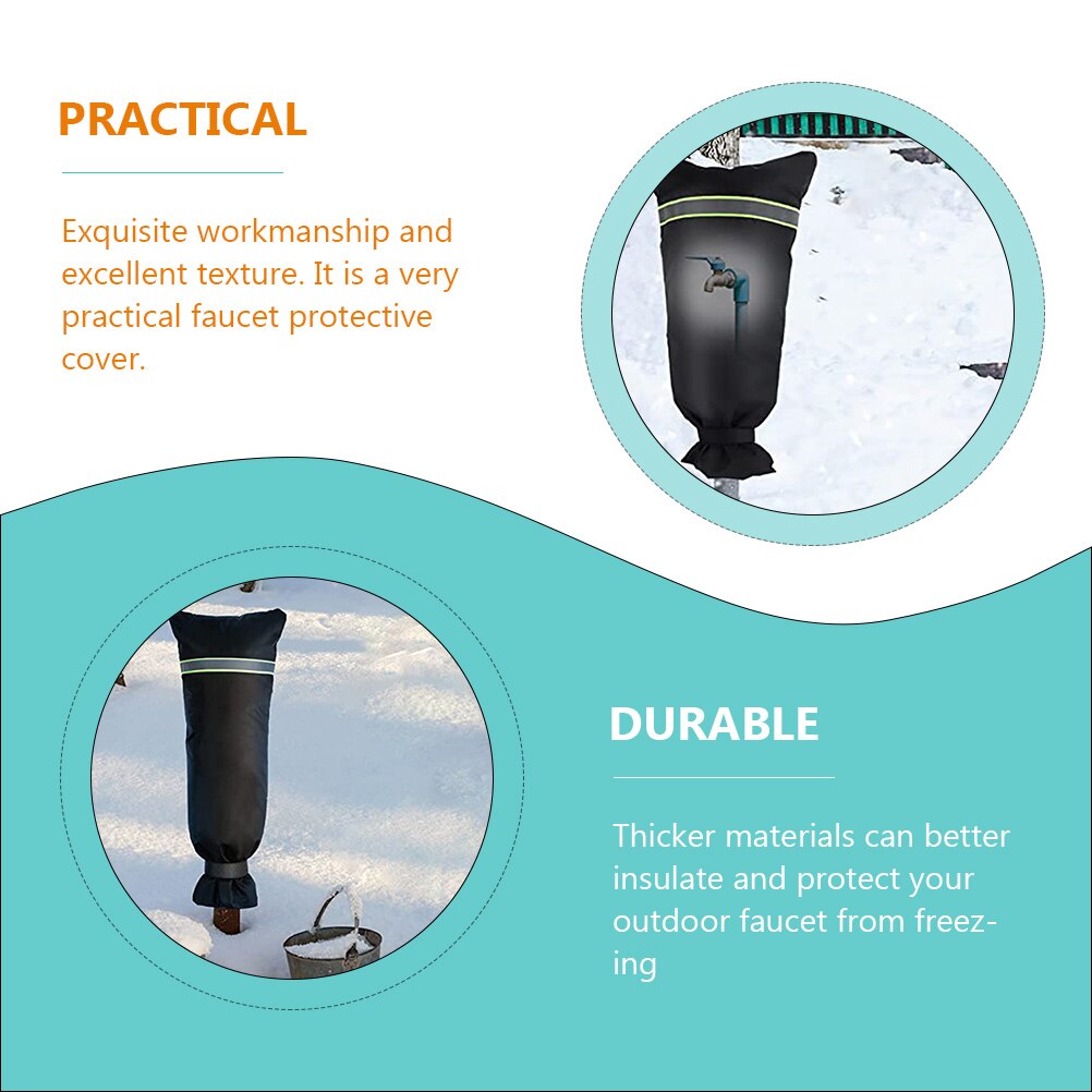 2pcs Outside Water Covers Anti-Freeze Outdoor Tap Covers Reusable Spigot Covers