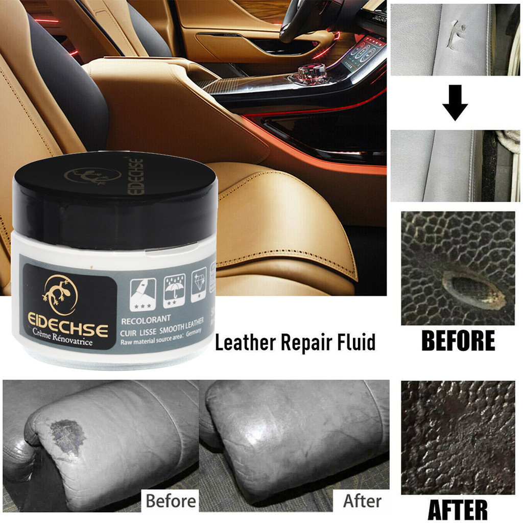 Leather Vinyl Repair Filler Compound Cream for Leather Restoration Cracks Burns Car Seat Sofa Holes Store