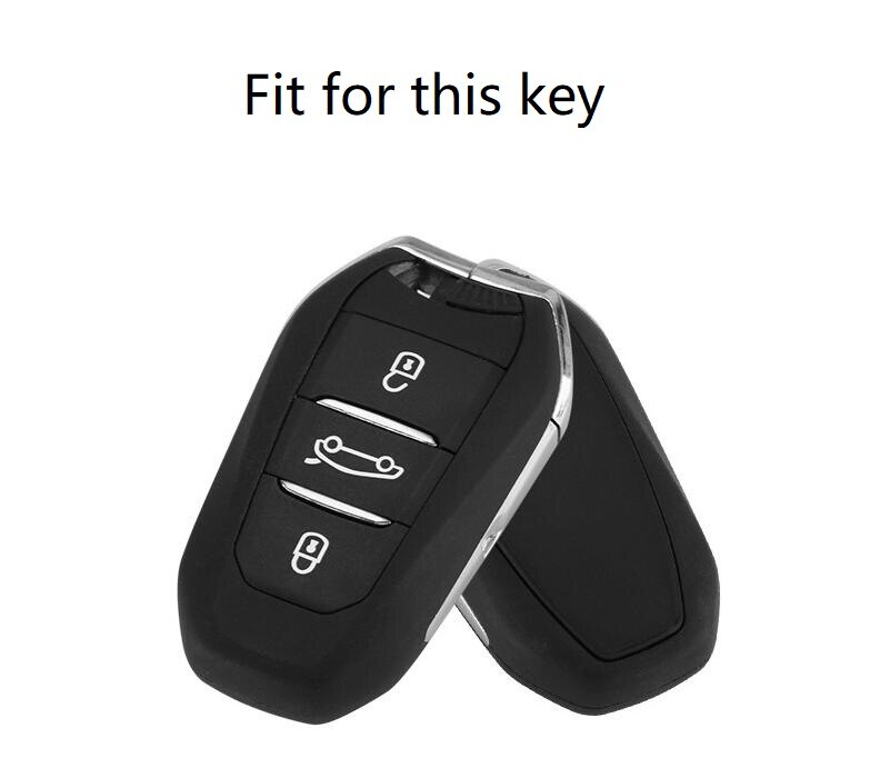 Aluminum Alloy Car Key Case Keyless Entry Remote Shell Cover Holder Keychain for Peugeot 408 308 3008 301 508 4008 5008