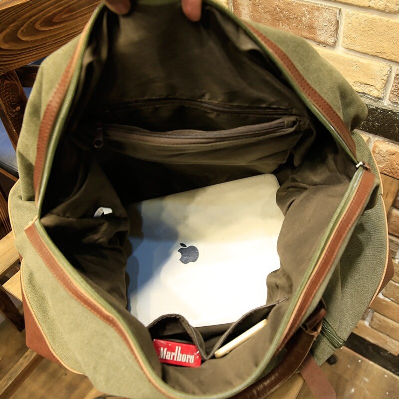 Casual Grote Capaciteit Reizen Mannen Messenger Bags Draagbare Handtas Multifunctionele Schoudertas Canvas Vintage Satchel Bag