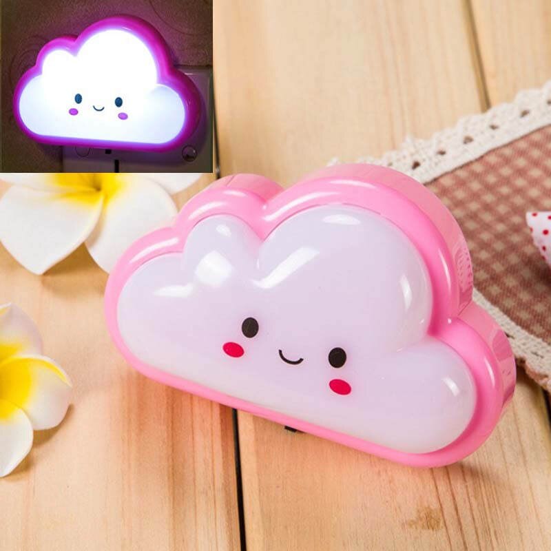 AC110-220V Night Light Children Light Baby Nursery Lamp Bedroom Sleep LED Light Switch Wall Night Lamp For Children Girl Toy