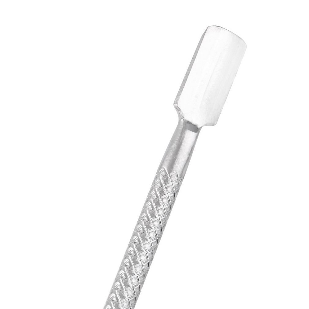 Stainless Steel Cuticle Nail Pusher Spoon Remover Metal Nail Cleaner Manicure Pedicure Care Tool