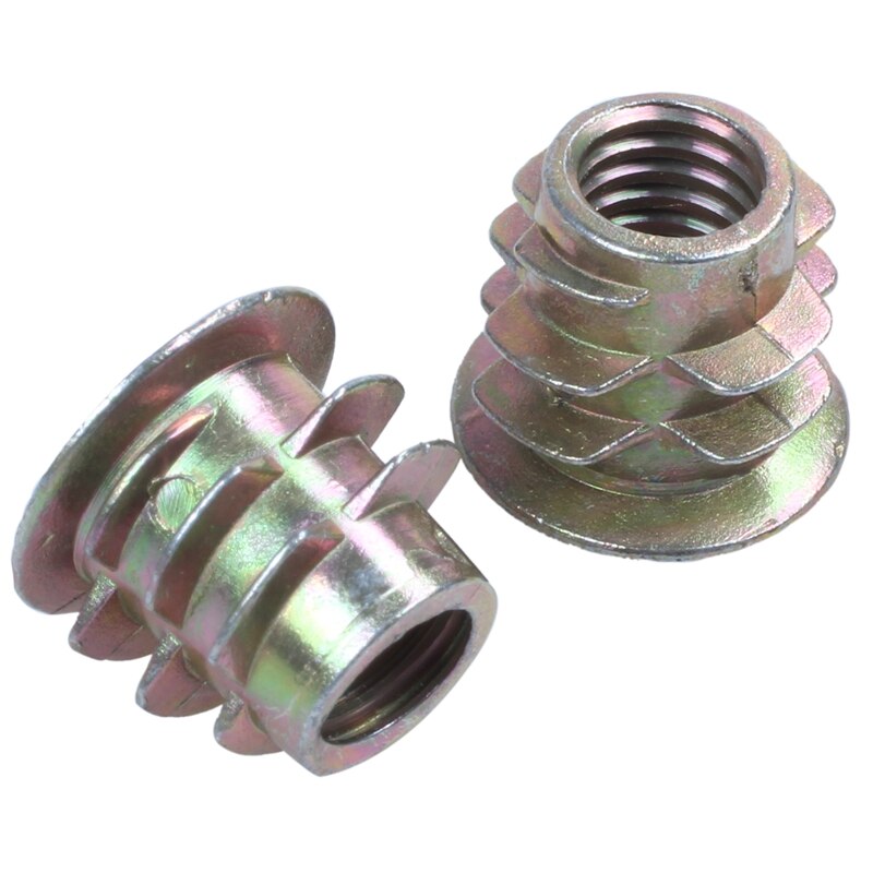 30 stuks  m6 x 10mm zeskant inbusschroef met draadinzetmoer voor hout