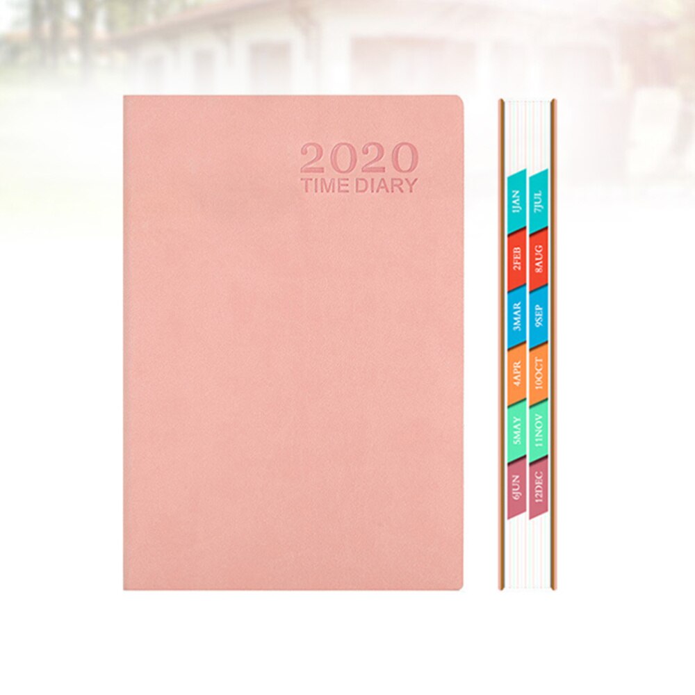 Exquisite A5 Planner Efficiency Agenda Schedule Notebooks Diary Stationery for Home School Office (Orange): Picture 2